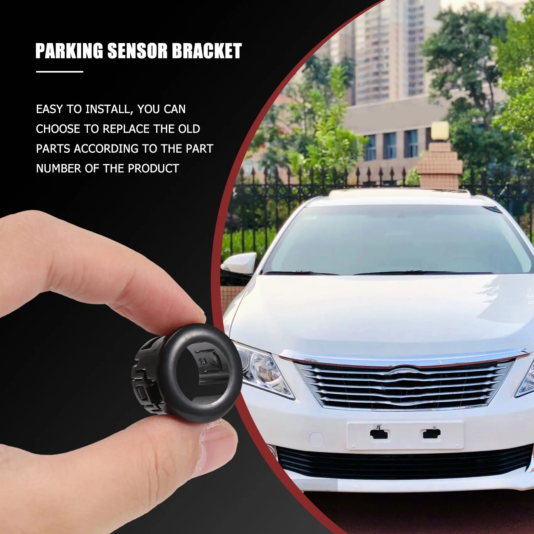 Sensor parkir mobil braket pemasangan braket parkir braket 89348-33010 untuk Aksesori Mobil Toyota