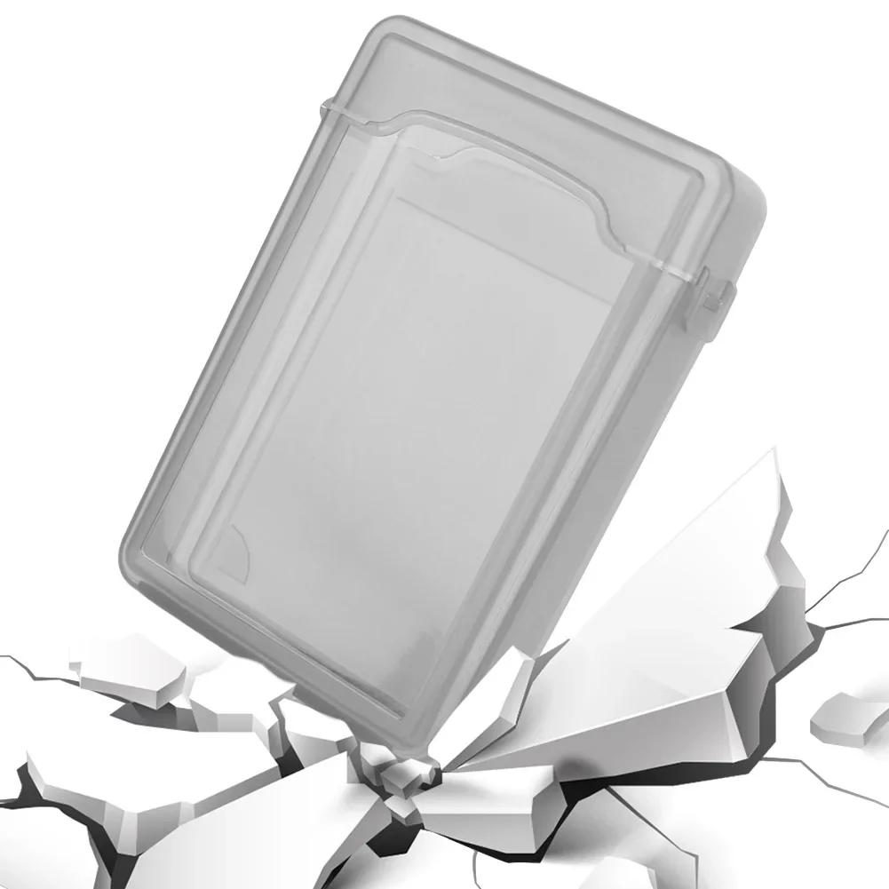2/1 قطعة 3.5 بوصة IDE SATA HDD SSD الضميمة القرص الصلب صندوق تخزين القرص الغبار البلاستيك المحمولة القرص الصلب واقية قذيفة