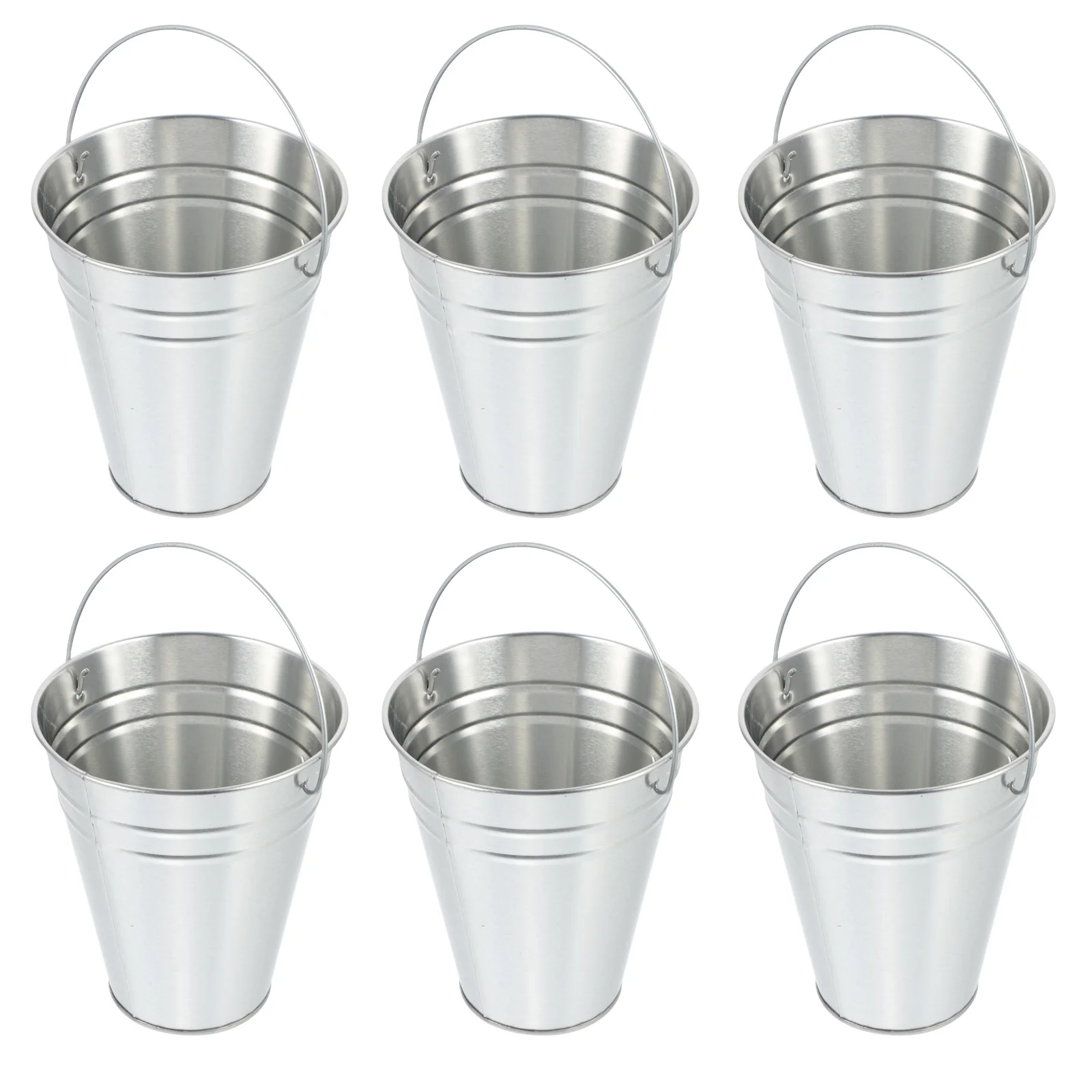 

6pcs Ice Bucket Beer Bucket Thickened Large Capacity For Bar Ktv Hotel Use Liquid Holder Wine Tinplate Drink Container