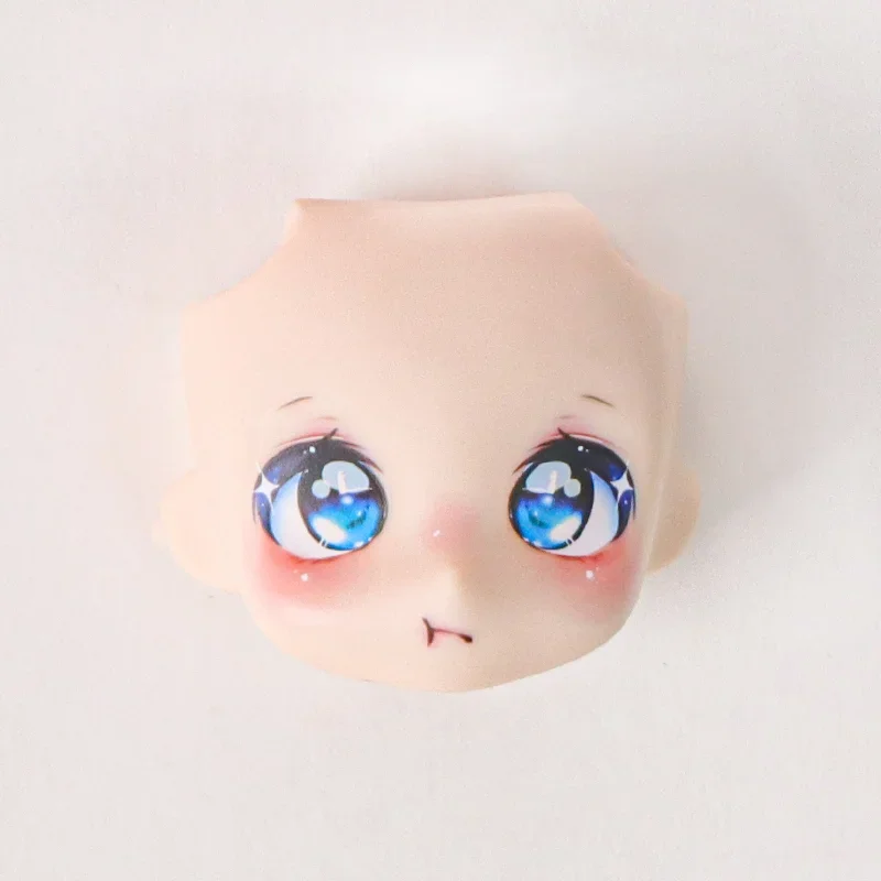 OB11 Doll Face 1/12 BJD Doll Face With 3D Anime Decal Eyes Cute Change Faces For GSC Head DIY Accessories For Girl Gift Kids Toy