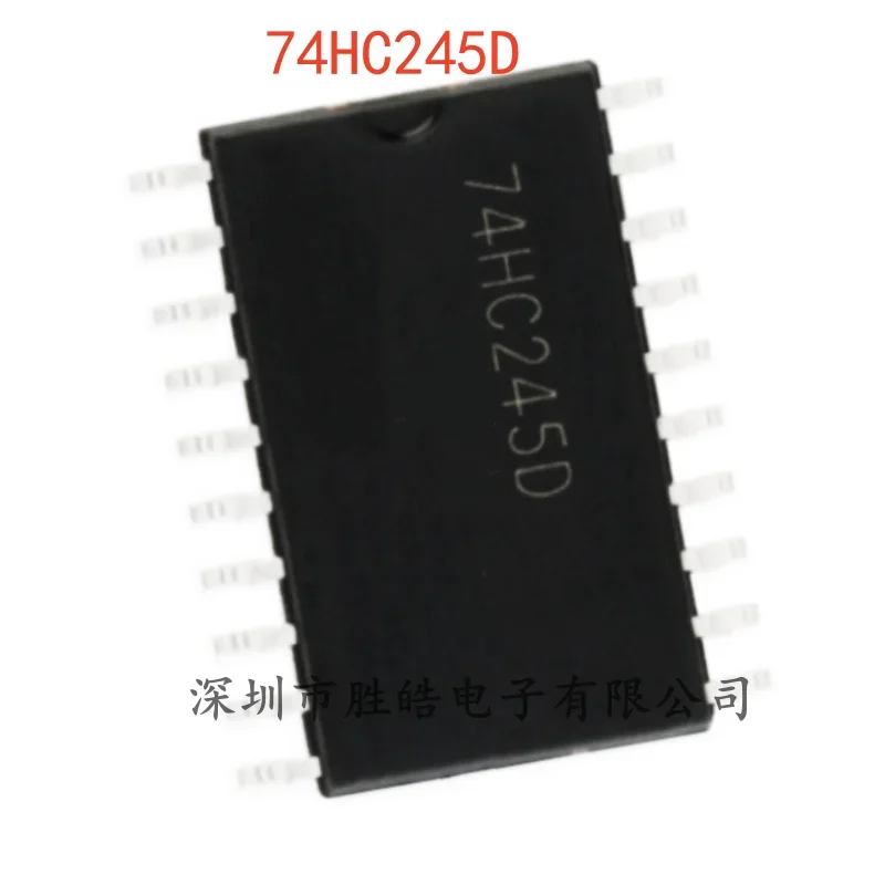 

(10 шт.) НОВЫЙ 74HC245D, 653 245D Восьмиканальный шинный трансивер с трехстабильным выходом, SOIC-20, 74HC245D, Интегральная схема