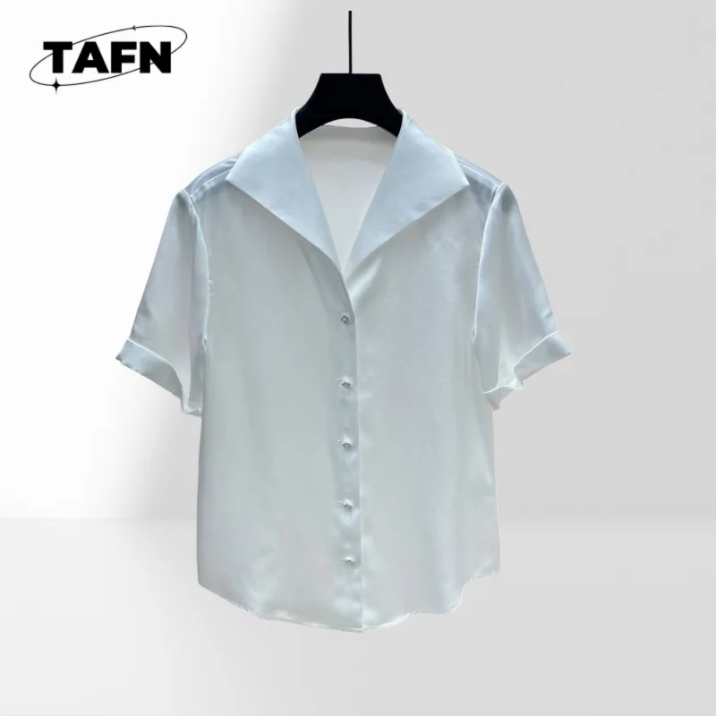 

Women's Button Down Shirt Color Block Casual Blouse Ladies Tie Neck Shirt Office Elegant Long Sleeve Blouse AH0186