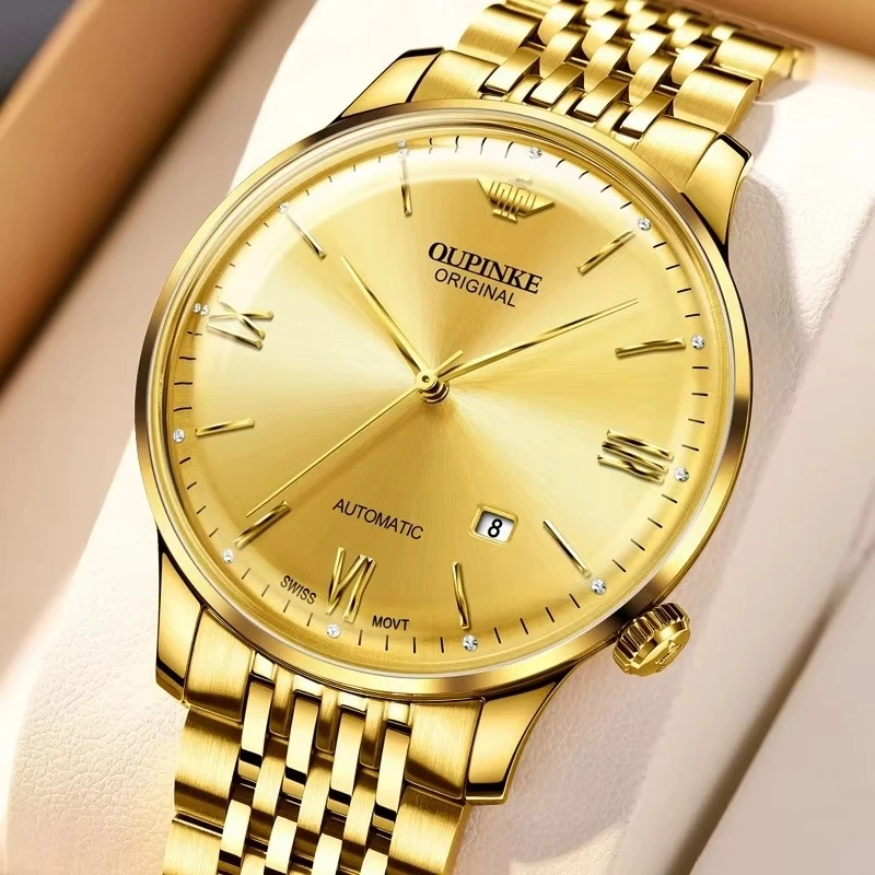 

Oupinke 3269 Luxury Mens Style Watch Waterproof Calendar Original Automatic Mechanical Wristwatches For Men Montre Relojes Homme