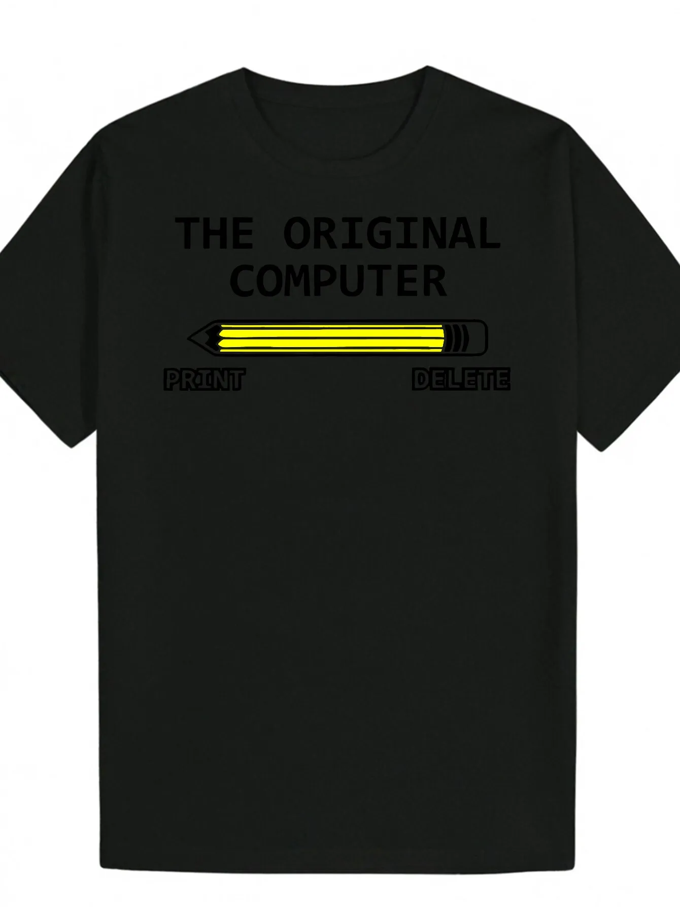 

MAGIMIMI Men's Retro Computer Pencil & Logo Tech T-Shirt