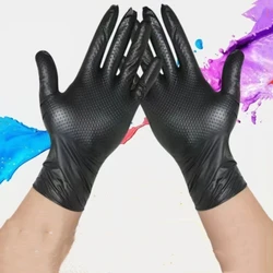 Guantes de nitrilo multiusos para mecánicos, guantes de trabajo de seguridad Industrial, resistentes al agua, antideslizantes de diamante, 8,0g