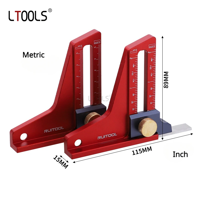 

Настольная пила, измерительная линейка, метрический дюйм, магнитный высотомер, электрическая циркулярная пила, гравировальная машина, инвертированная Настройка высоты, измеритель