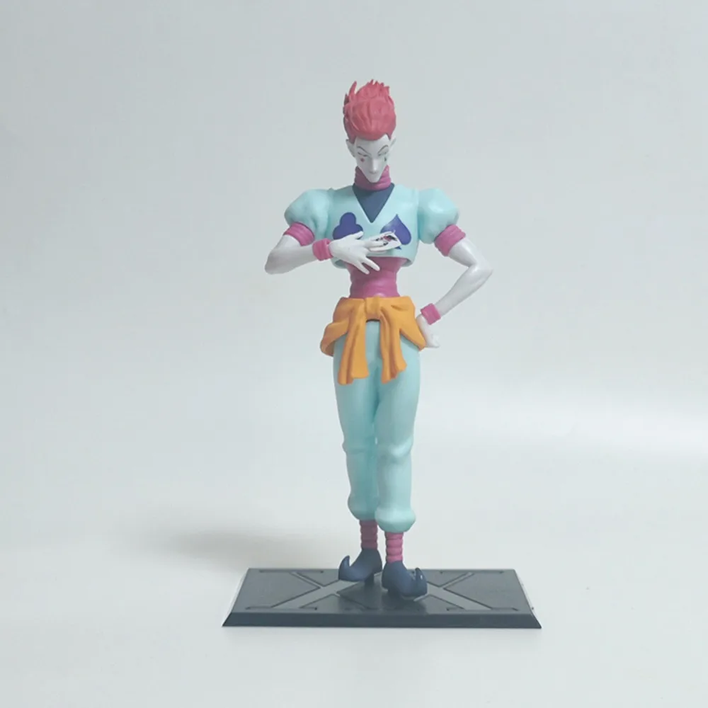 21cm anime hunter × hunter figura hisoka modelo de animação em pé brinquedo presente coleção ornamentos decorativos pvc