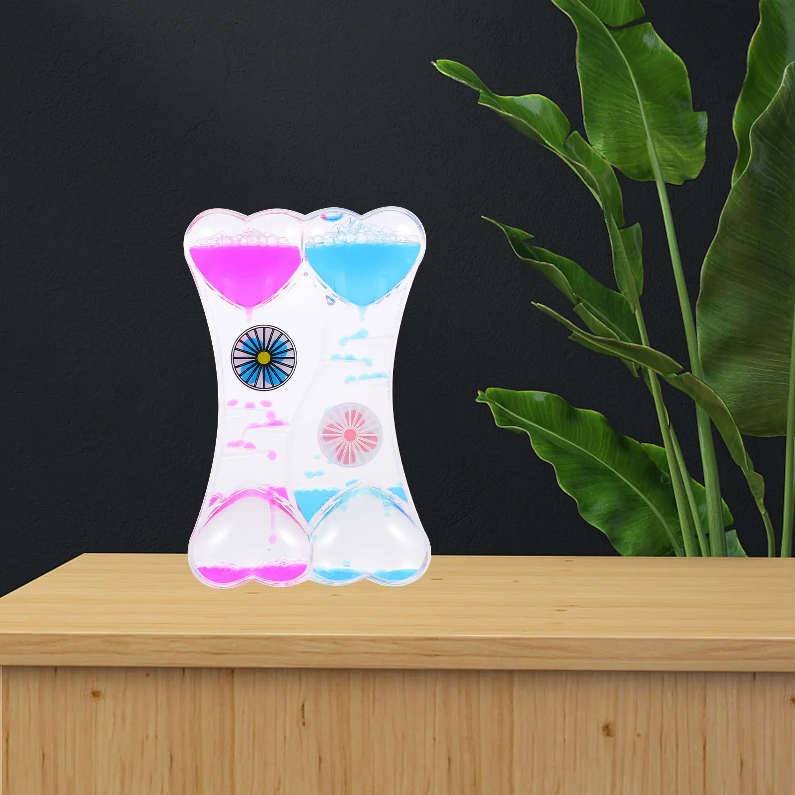 

Oil Dropping Desk Ornament Hourglass Timer Liquid Motion Bubbler Child Decorations