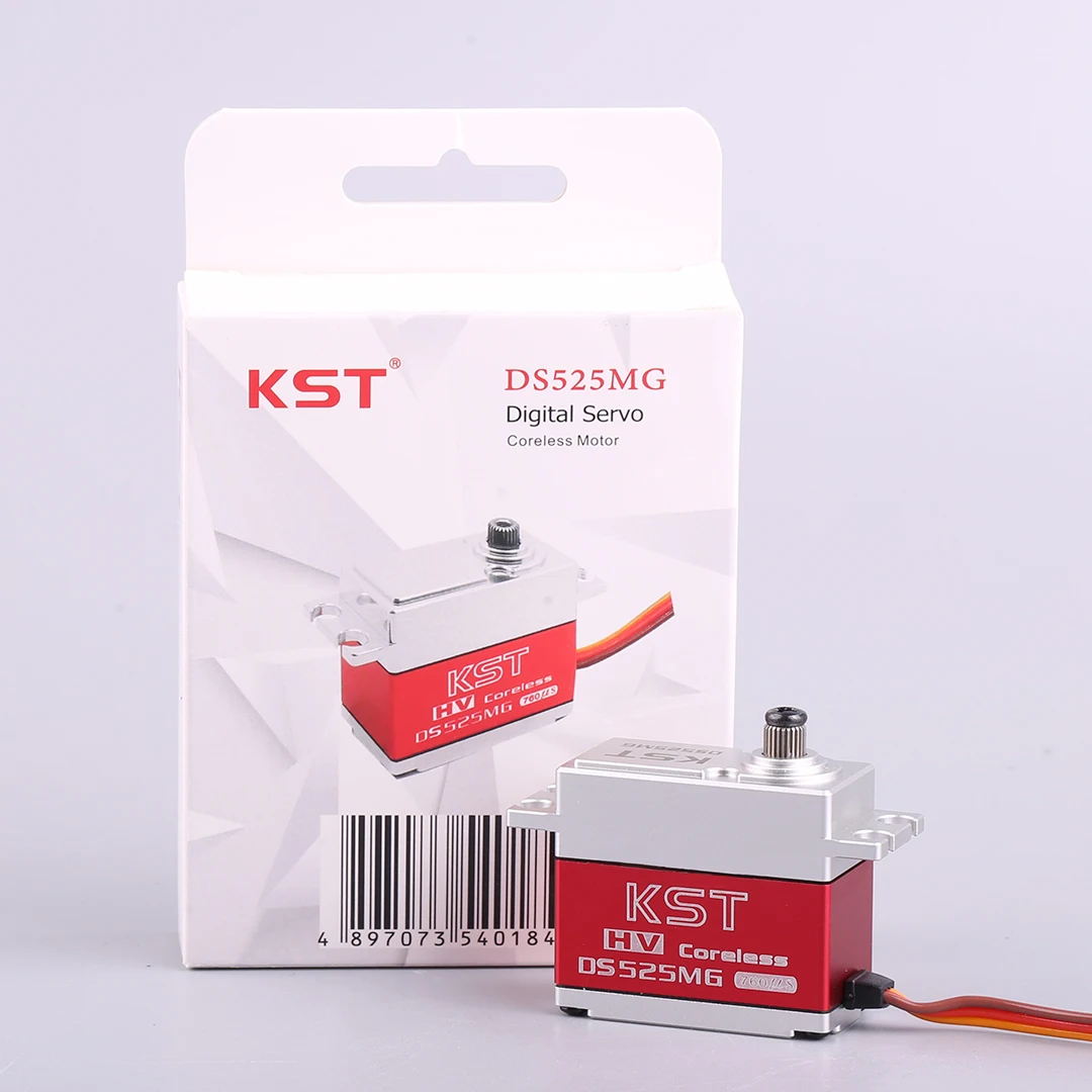 KST DS525MG 8.4V 7.5kg 0.04sec HV ดิจิตอลเกียร์โลหะมอเตอร์เซอร์โวสำหรับรุ่น RC UAV รถเรือหุ่นยนต์แขนเฮลิคอปเตอร์ชิ้นส่วนเครื่องบิน