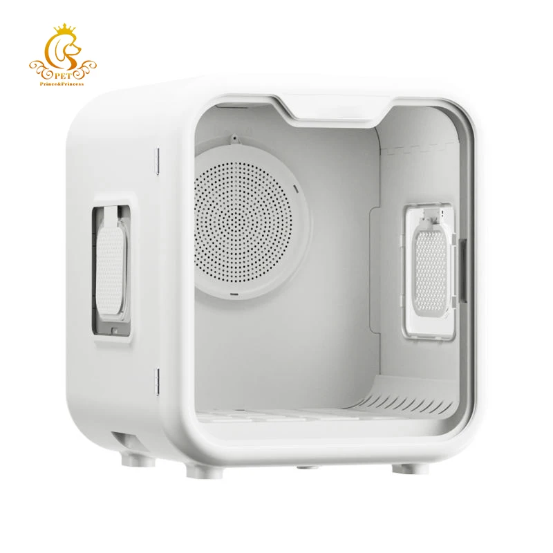 

Stainless Steel Pet Hair Removal Drying Box Smart Temperature Control Chargeable Low Noise Large Capacity For Cats Dogs