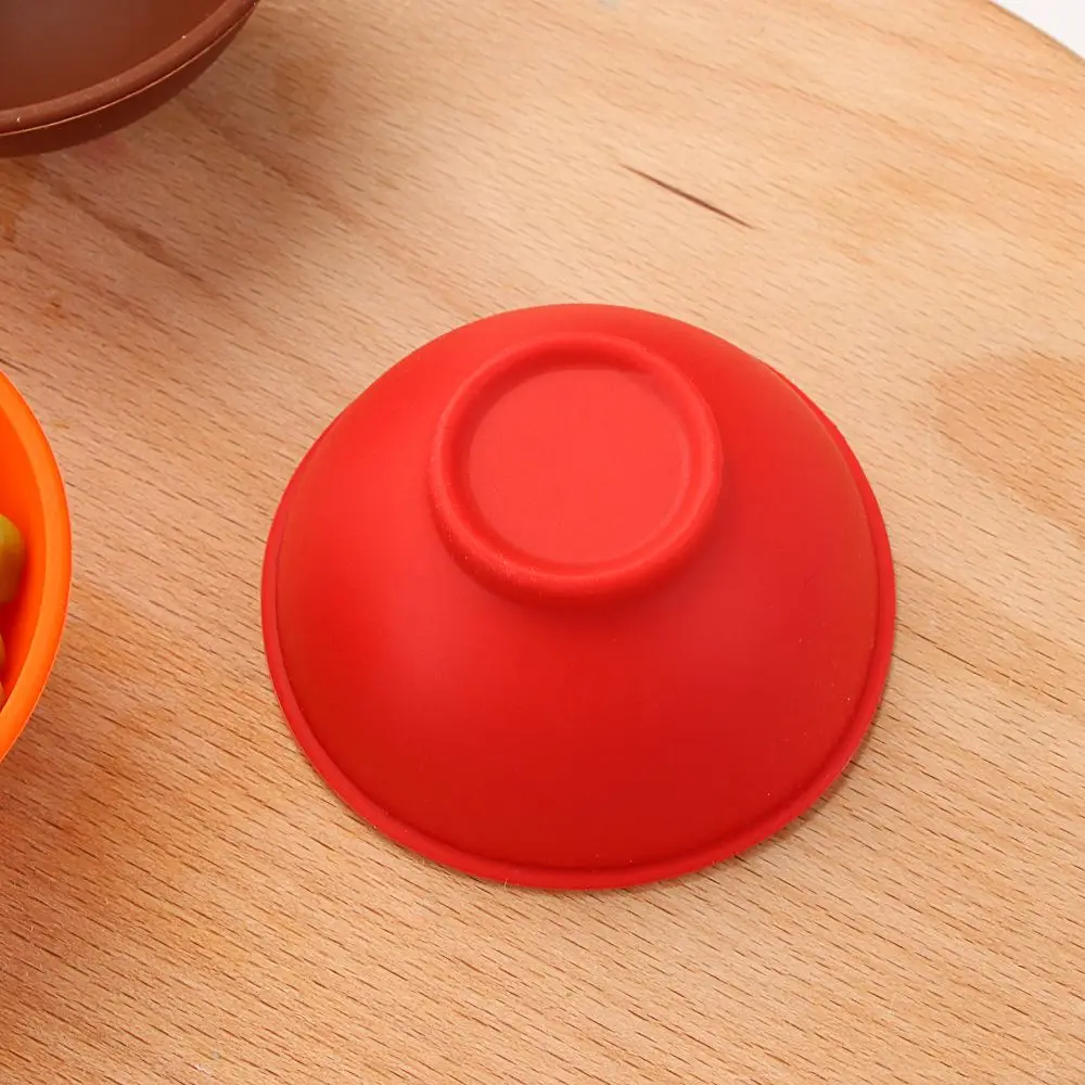 Odorless Anti-Drop Silicone Facial Mask Bowl Mixing Kitchen Measuring Salt Sauce Sugar Butter Seasoning Bowl
