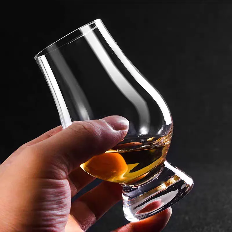 Vaso de whisky de cristal transparente de 2/4/6 piezas, copa para brandy, vasos para degustación de whisky, para whisky escocés, bourbon, vodka, artículos de bar