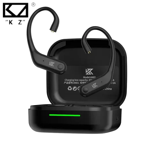 Imagen 2 del producto KZ AN01 Cable de gancho para la oreja inalámbrico, compatible con Bluetooth 5,4 con estuche de carga, gancho para la oreja para juegos HIFI de 2 pines para Castor ZSX PRO