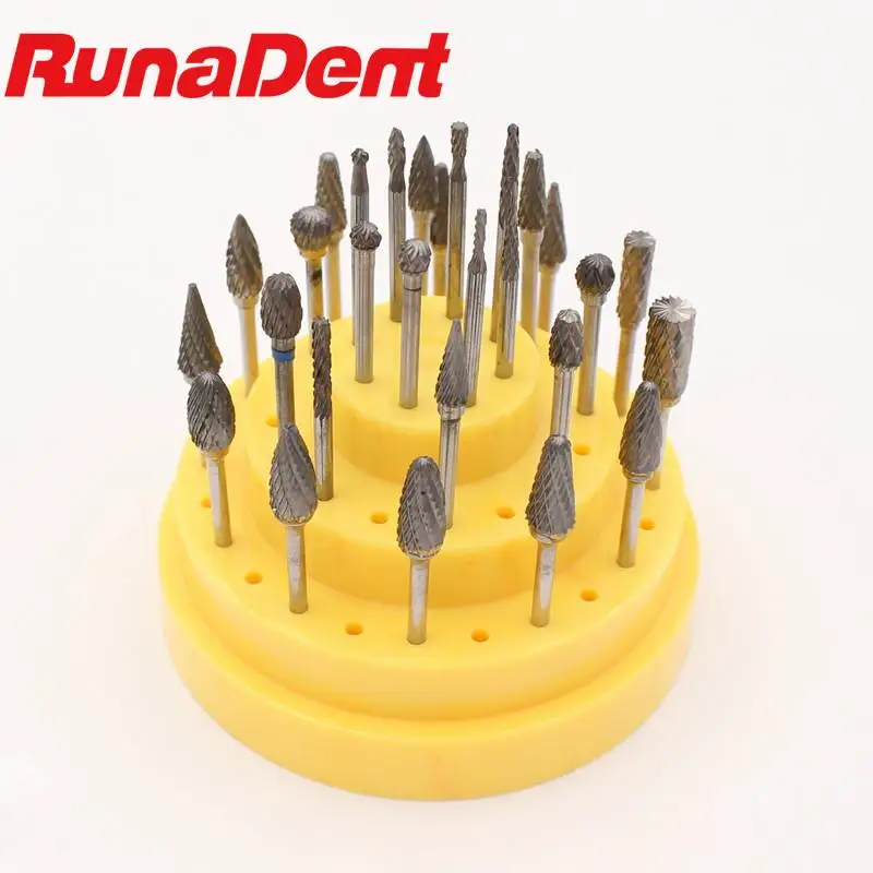 Dental Carbide Burs for Remove and Polishing Dentistry Materials Tungsten Carbide Cutter Kit