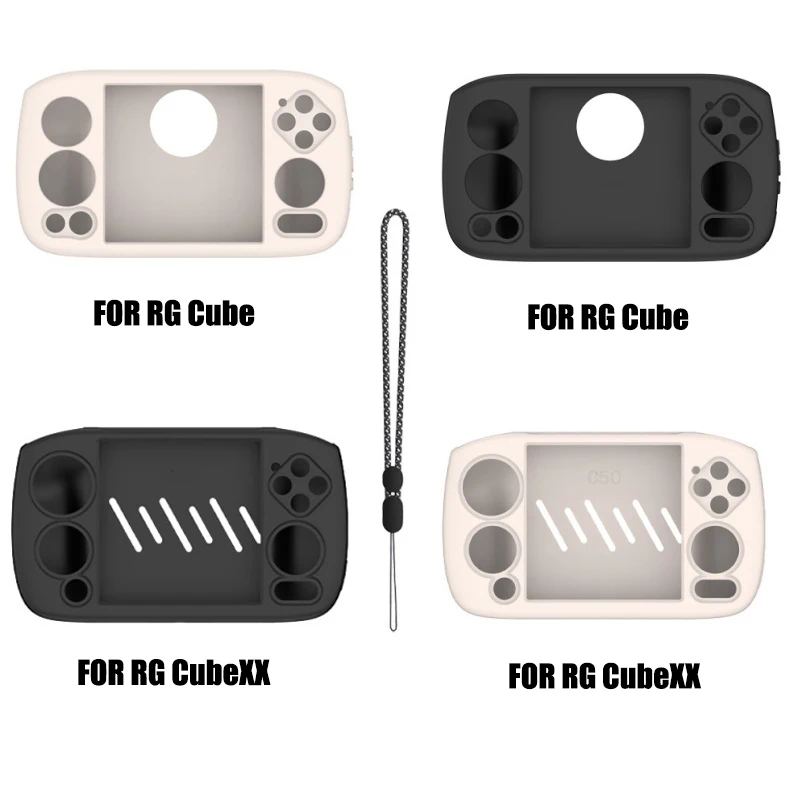 Silicone Case for Anbernic RG CubeXX RG Cube Anti-Scratch Soft Skin Cover Case Protector Cover for RG CubeXX Game Accessories