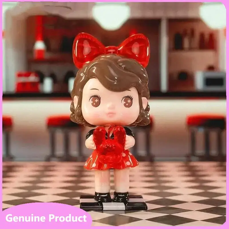 

100% Original Tapoo Retro Diner Series Blind Box Anime Action Figure Guess Bag Ornament Figurines Home Decor Dolls Model Girls