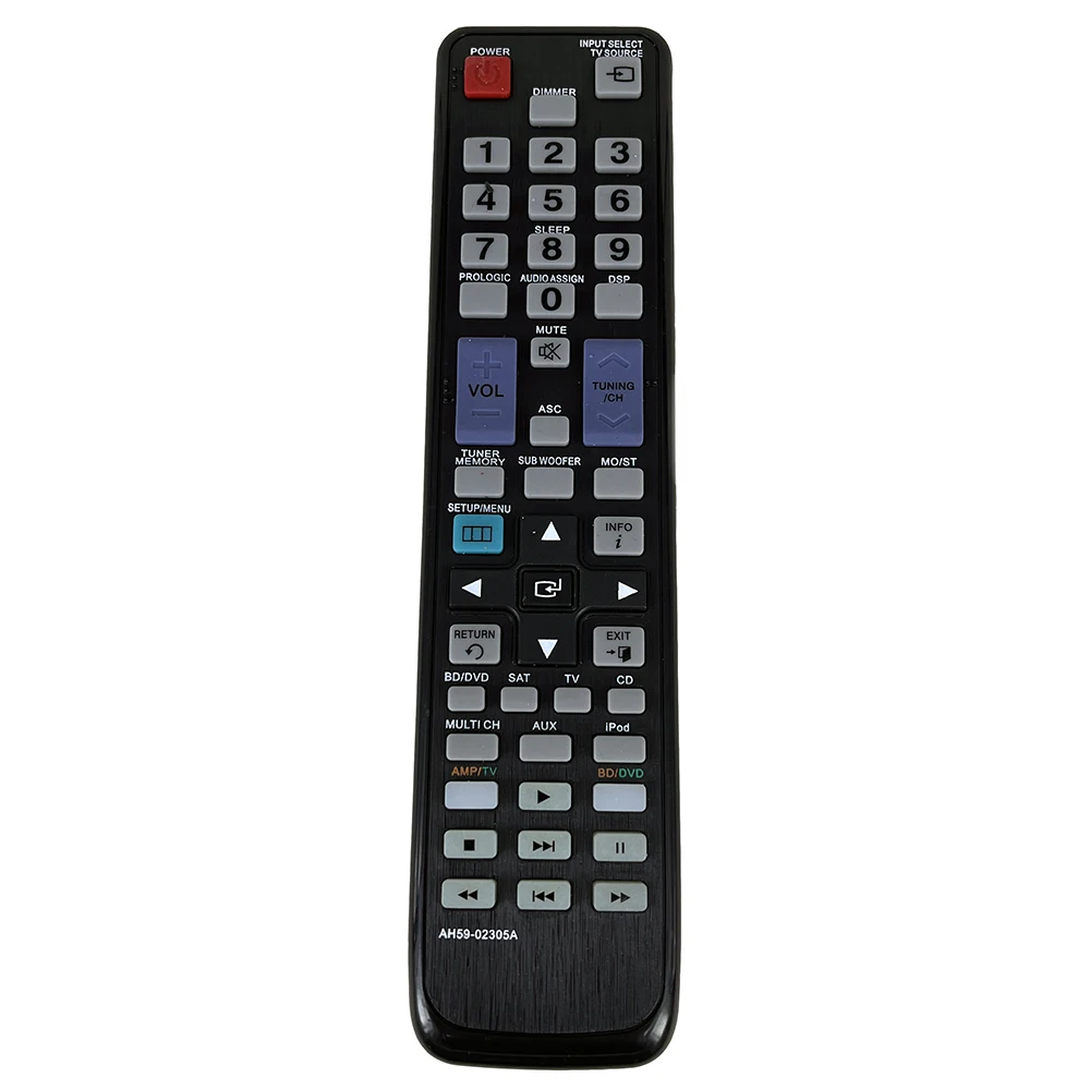 Penggunaan Remote Control untuk sistem Samsung AV AH59-02305A HW-C700