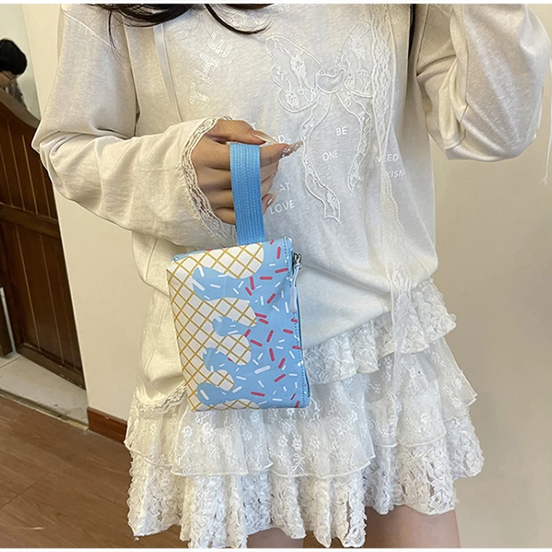 Schülerrucksack, Ice Cream Korean Teenage Girls Sweet Cute Schultasche, leichte, geräumige College-Tasche, Tagesrucksack mit großem Fassungsvermögen – Detail 34