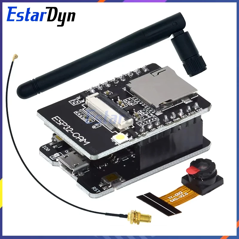 ESP32-CAM WiFi Module 2.4G Antenna ESP32 Serial to WiFi ESP32 CAM Development Board 5V Bluetooth with OV2640 Camera Module DIY