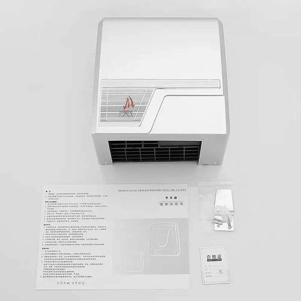 เครื่องเป่ามือแบบเหนี่ยวนําอัตโนมัติห้องน้ํา Secador De Manos Electrico เครื่องเป่า Pequeno