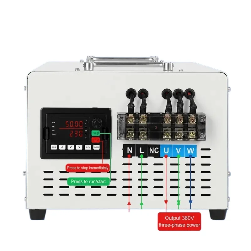 Single Phase 220V to Three Phase 380V Transformer High Frequency Voltage Rise Converter Power Supply Step Up