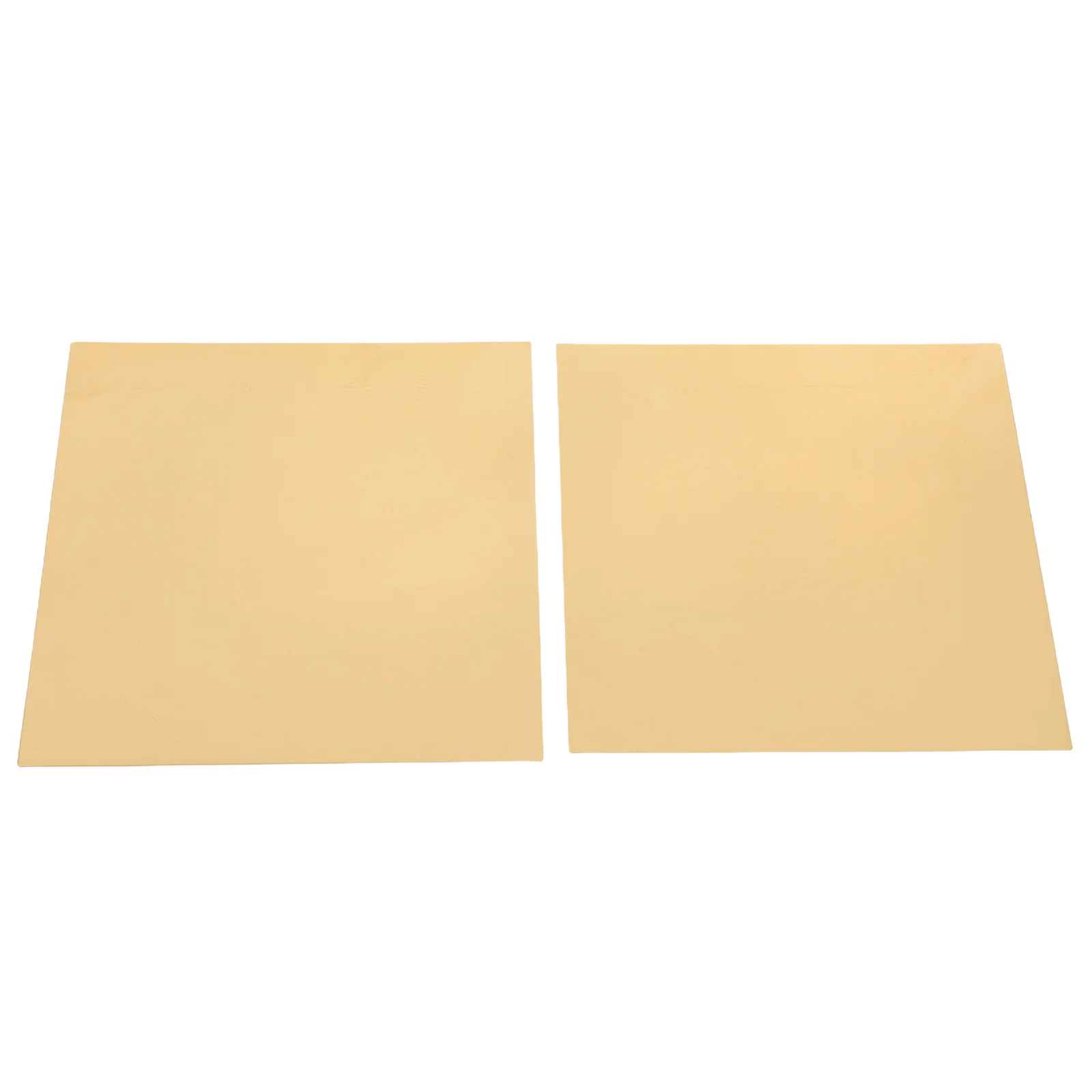 

2pcs Brass Plate H62 High Conductivity Smooth Surface For Diy Crafts Models Electrical Projects Durable Metal Sheet Repair