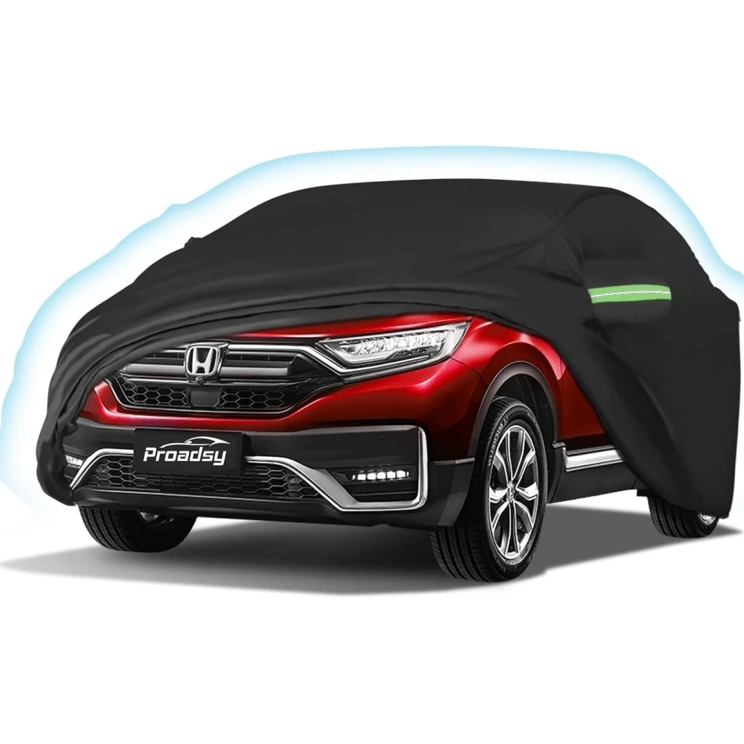 Windproof Car Cover Compatible with Honda CRV 2017-2024 All Weather Waterproof Sun Rain UV Dust Snow Protection Outdoor Covers
