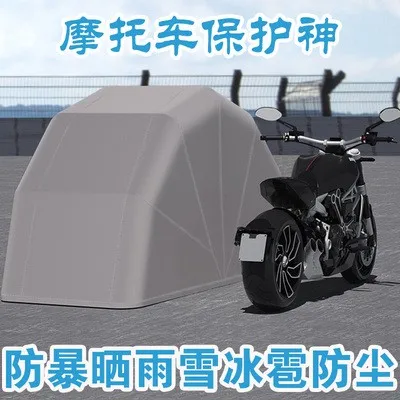 Folding semi-automatic automatic awning sunscreen windproof motorcycle car parking shed