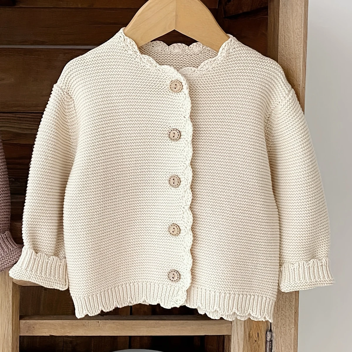 Spring New Baby Garments Knitted Sweaters Baby Boys Girls Cardigan Unisex Baby Coat Retro Long Sleeve Jacket