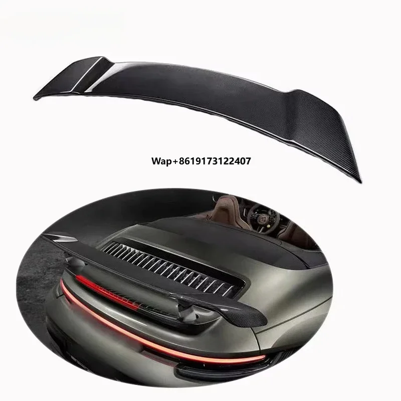 High Quality Car Wings for 911 992 Turbo S Te Style Dry Carbon Fiber Spoiler