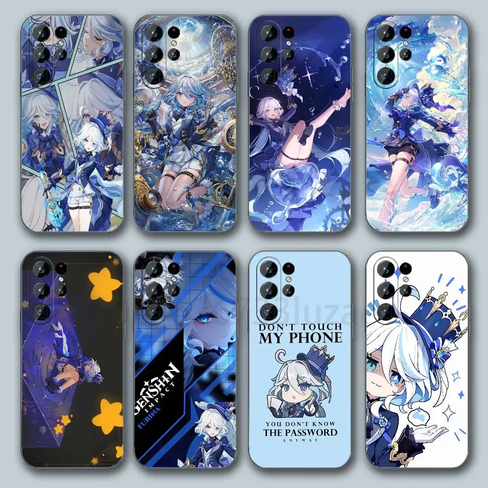 G-Genshin F-Furina  For Samsung Galaxy S26 Ultra Case Samsung Galaxy S26 Plus S 26  Liquid Silicone Cover Samsung
