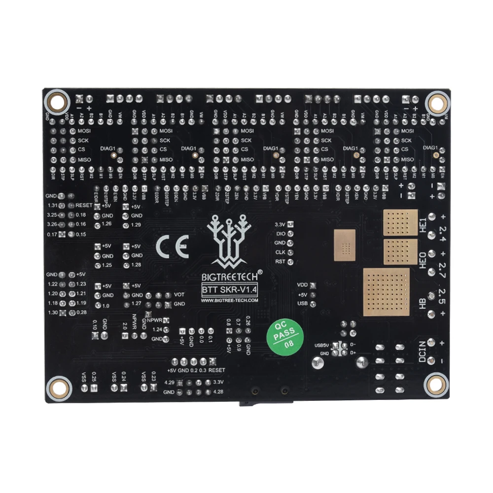 Placa base BIGTREETECH SKR V1.4 Turbo, actualización de placa base de 32 bits, SKR V1.4 Placa de Control, controlador TMC2209 para impresora 3D