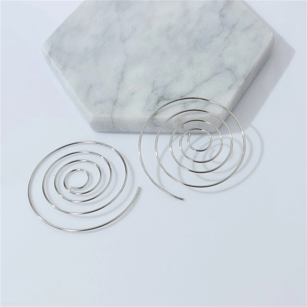 Circle Ear Hooks Metal Chic Modern Eye-catching Unique Design European And American Style Earrings Round Multi-layered Earrings