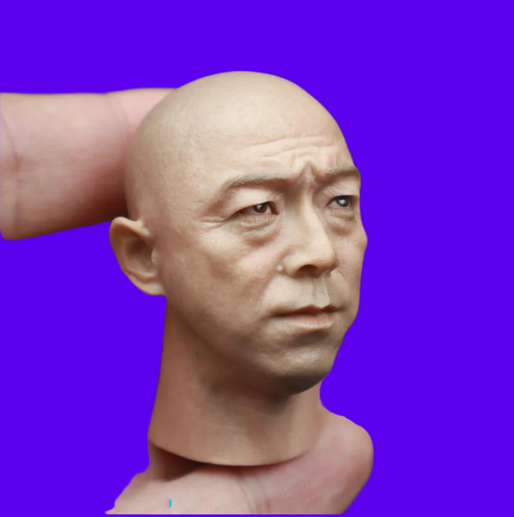 

Big Sales 1/6th Asia Huang Bo The Best Actor Player Bald Version For 12inch Action Doll Accessories