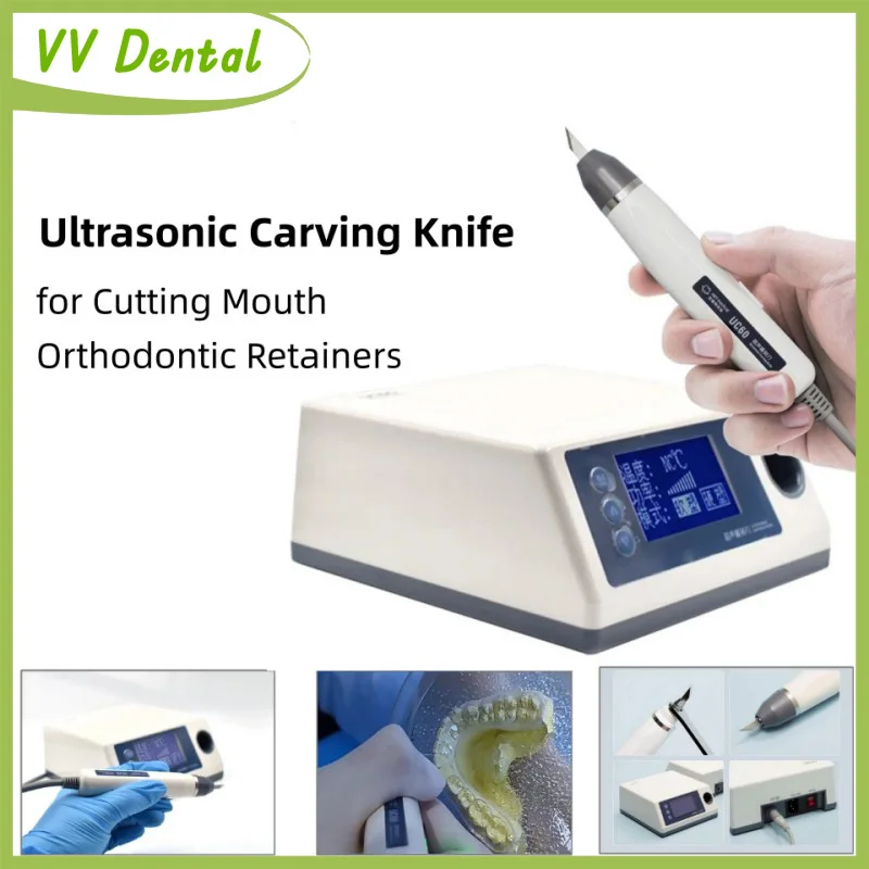 

VV Dental Electric Ultrasonic Carving Knife Efficient Vibration Cutter for Cutting Mouth Orthodontic Retainers Dental Lab Device