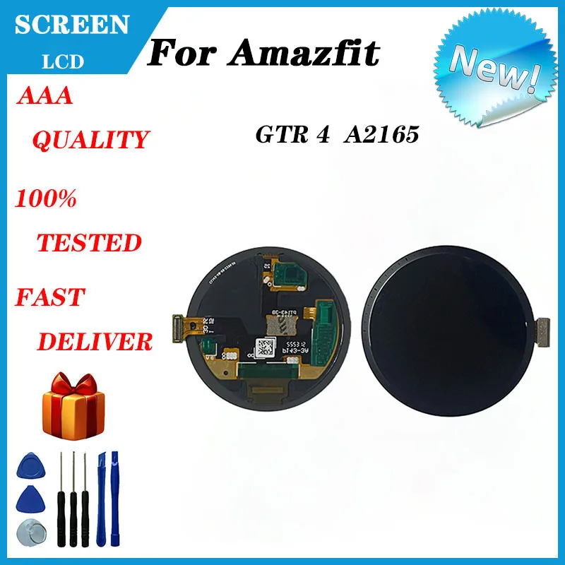 

For Huami Amazfit GTR 4 A2165 A2166 LCD Screen Display Smart Watch Accessories Replace And Repair Parts