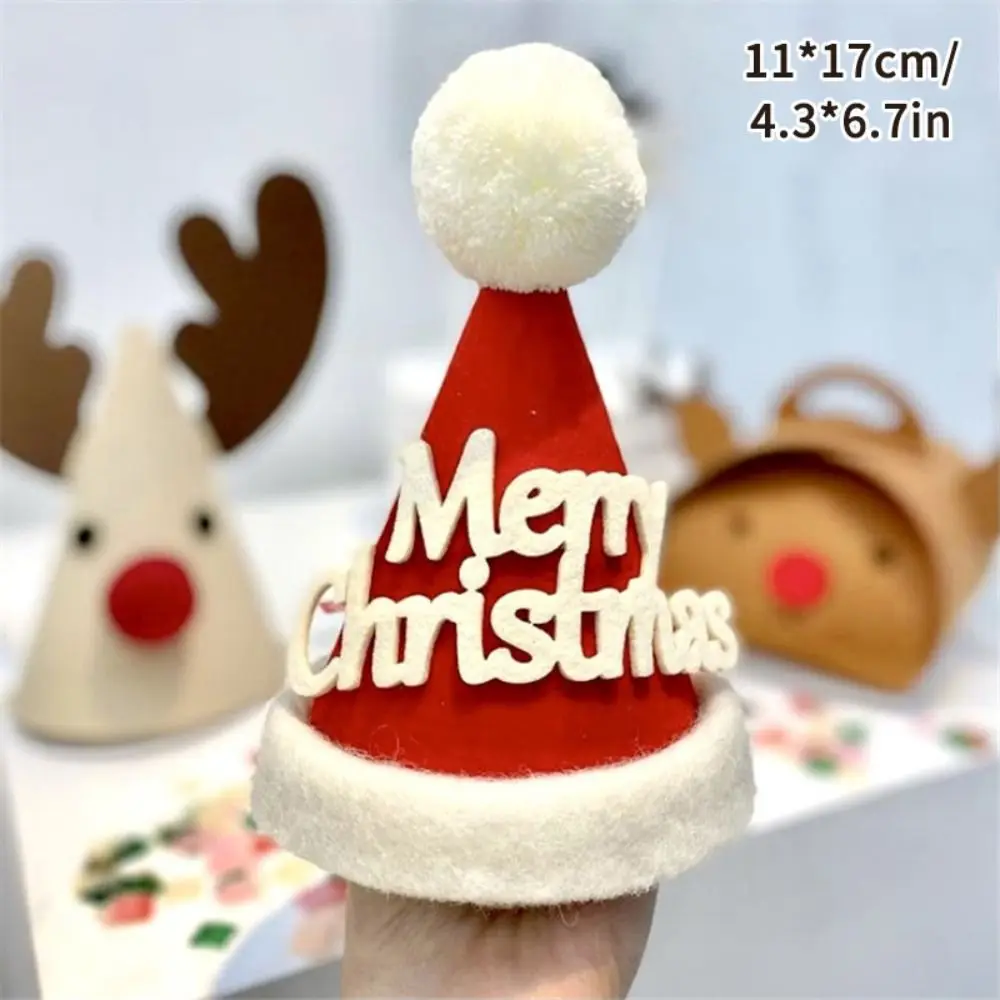 Festive Supplies Santa Claus Merry Christmas Hat Christmas Cartoon Santa Claus Hat Felt Animal Party Hat Families
