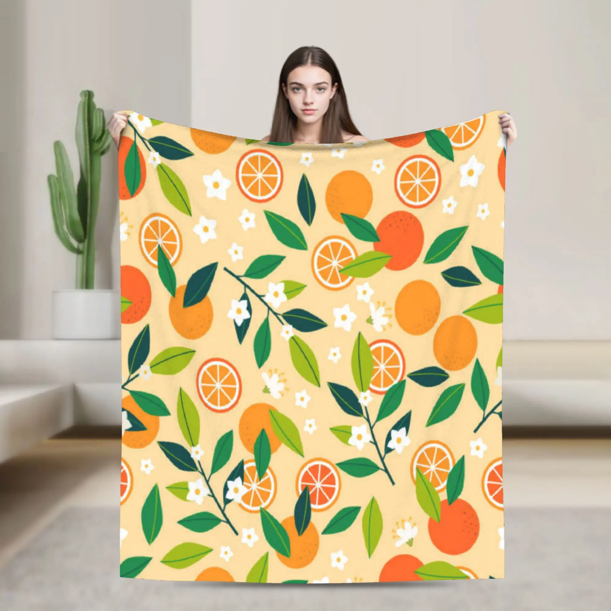 Cute Fruit Vegetable Blankets Quality Soft Warm  Throw Blanket Spring Girls Boys Bedroom Comfortable Bedspread