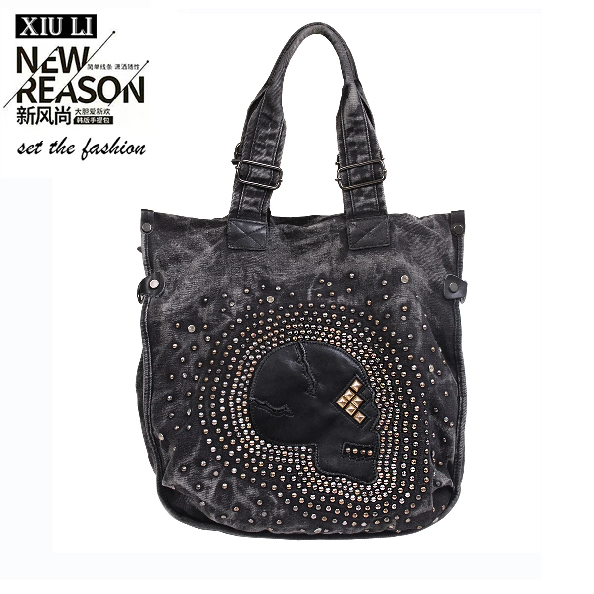 XUI LI Brand Fashion Denim Shoulder Hand Bag for Woman Shoulder Bag Crossbody Casual Jeans Bags Women Handbags Denim Bag