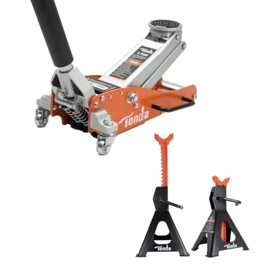 

Низкопрофильный напольный домкрат, 2-тонный алюминий и подставки для домкрата