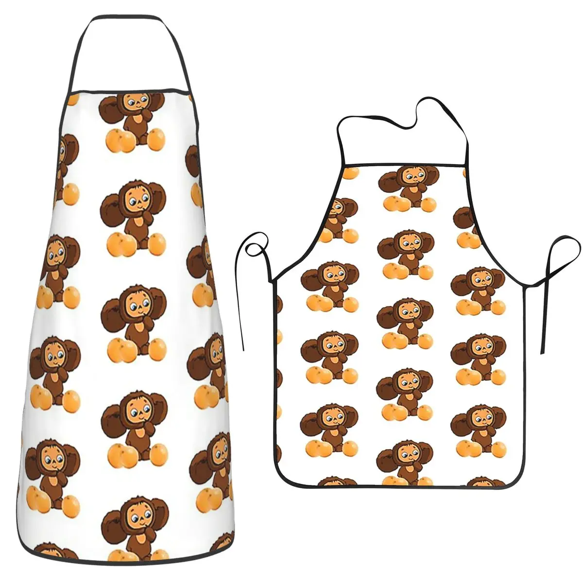 مريلة Cheburashka للطهاة والخبز والخبز بدون أكمام مريلة تنظيف المطبخ بينافور للنساء والرجال #2