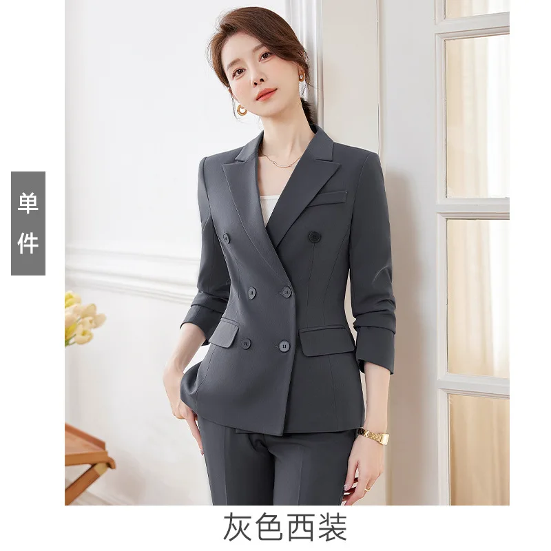 Vestito grigio donna 2024spring New Hotel Manager Host Business temperamento dea temperamento abiti da lavoro