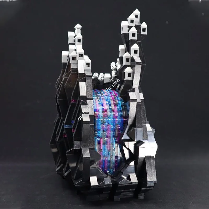 994 pçs moc série fantasia a cachoeira mágica nan modelo blocos de construção montar crianças arquitetura artesanato brinquedos presentes natal