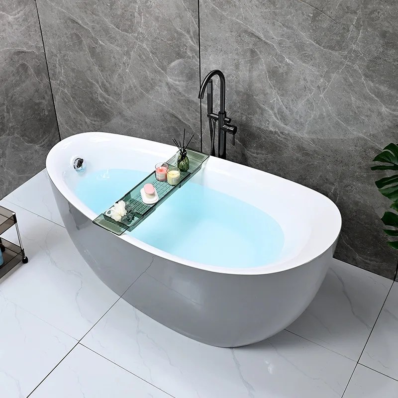 

Color Acrylic Bathtub Adult Free 1.4-1 European Retro Internet Celebrity Hotel Bathtub