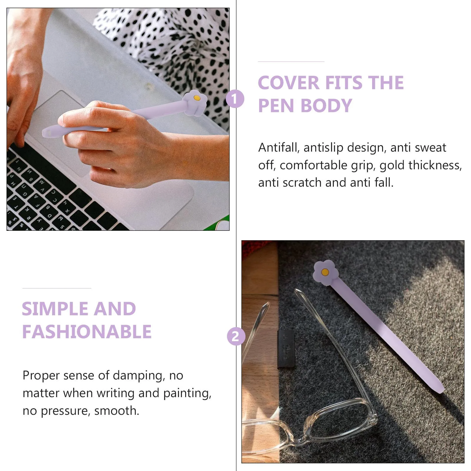 

1 шт., силиконовый чехол для защиты карандашей, мультяшный дизайн, прочный чехол, мягкая на ощупь ручка, силиконовый защитный рукав, прочный стилус