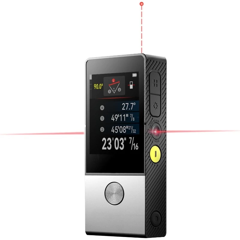 D9 Pro Laser Distance Meter with Visual Aligning Indicator, 330Ft Professional Laser Measurement Tool w/IPS Touchscreen