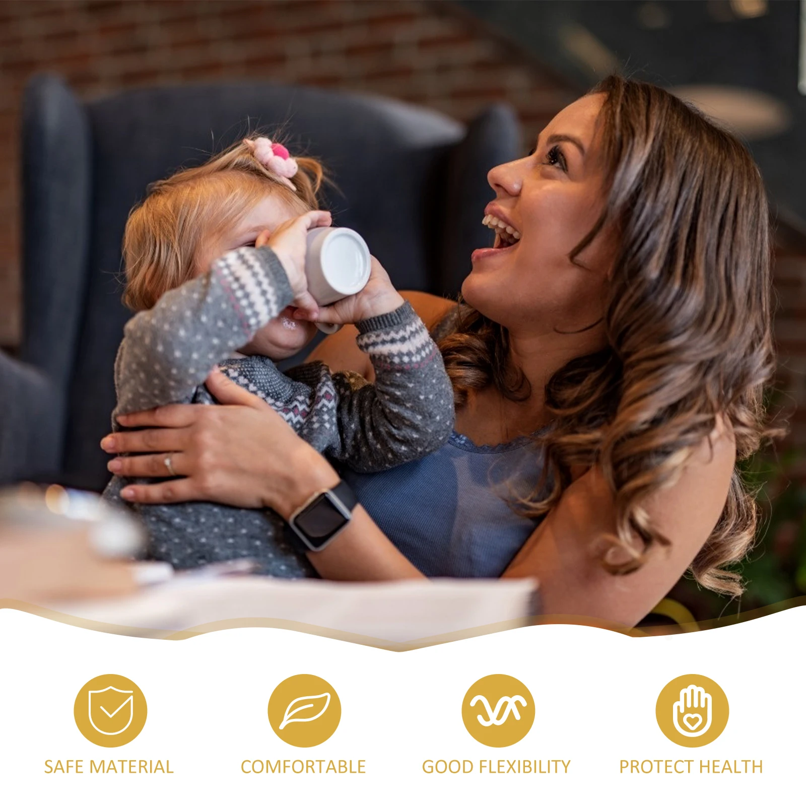 1 قطعة كوب تدريب آمن للطعام من السيليكون للأطفال الرضع الصغار تعلم مياه الشرب كوب تغذية الحليب مريح #1