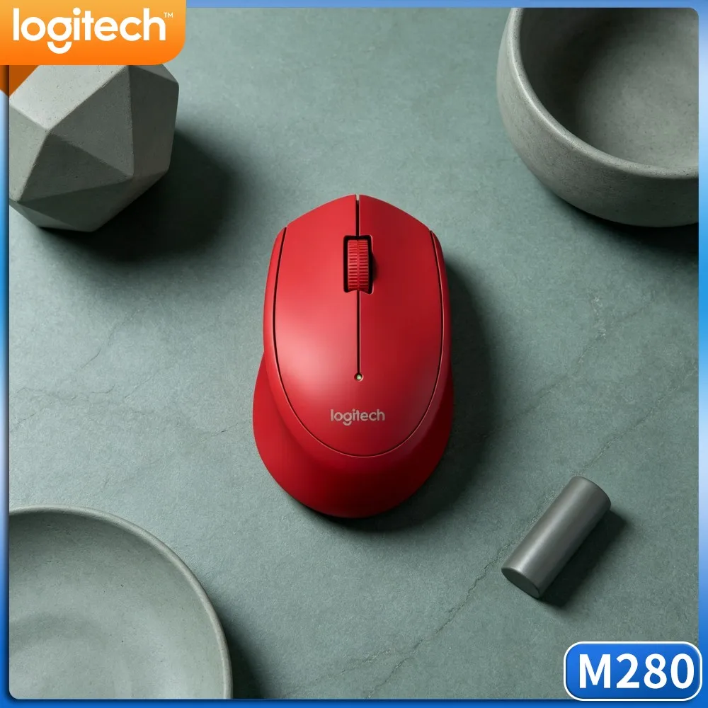 Low Power Consumption Wireless Mouse Logitech M280 Smooth Tracking 2.4G For Laptop Desktop Home Office Common Daily Usage Work