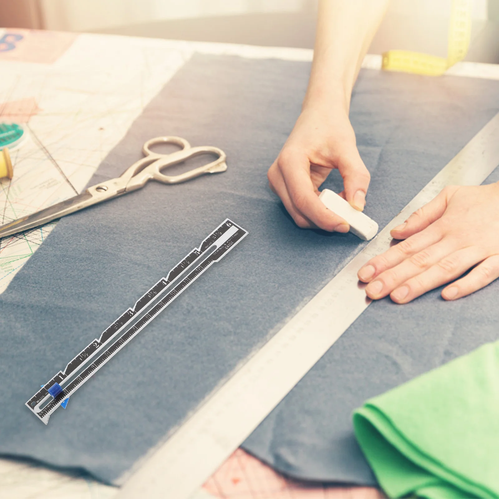 8-delige quilten naadtoeslag liniaal naaimachine aluminiumlegering voor kleding