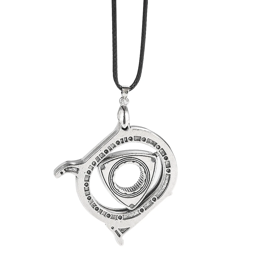 Creative Metal Necklaces Reuleaux Triangle Car Rotor Engine Model Pendant Punk Style Stainless Steel Necklace Man Jewelry Charm